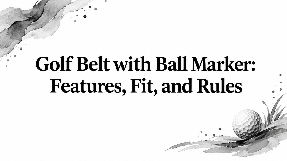 Golf Belt with Ball Marker: Features, Fit, and Rules