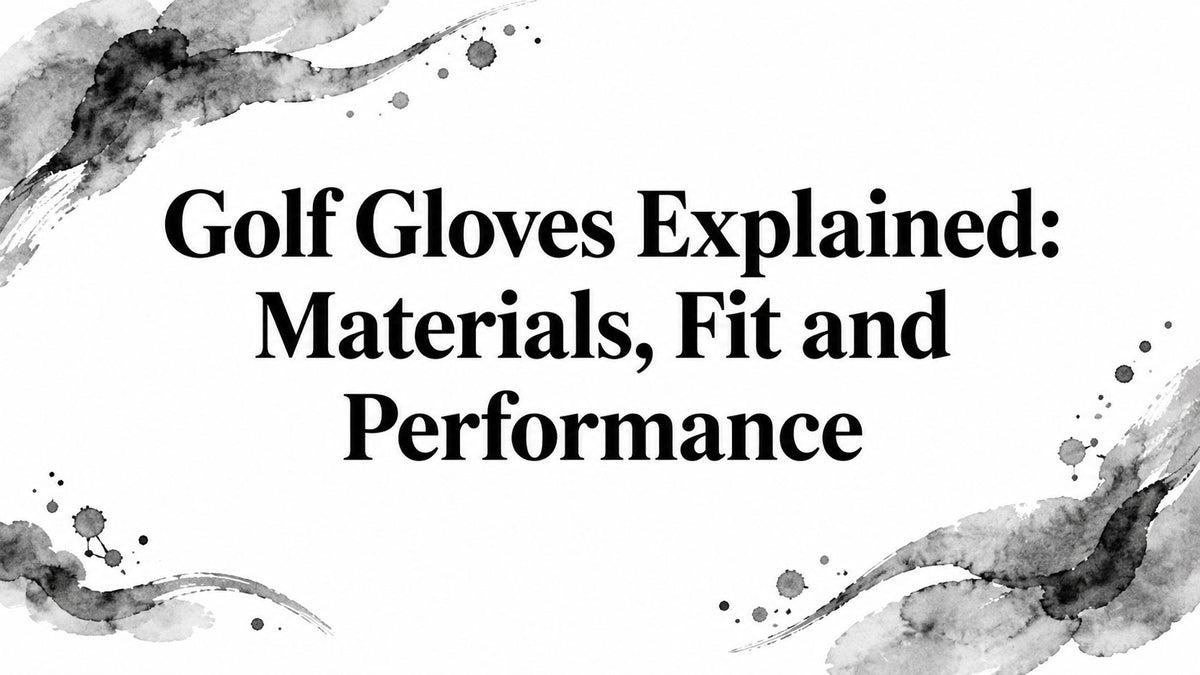 Golf Gloves Explained: Materials, Fit and Performance