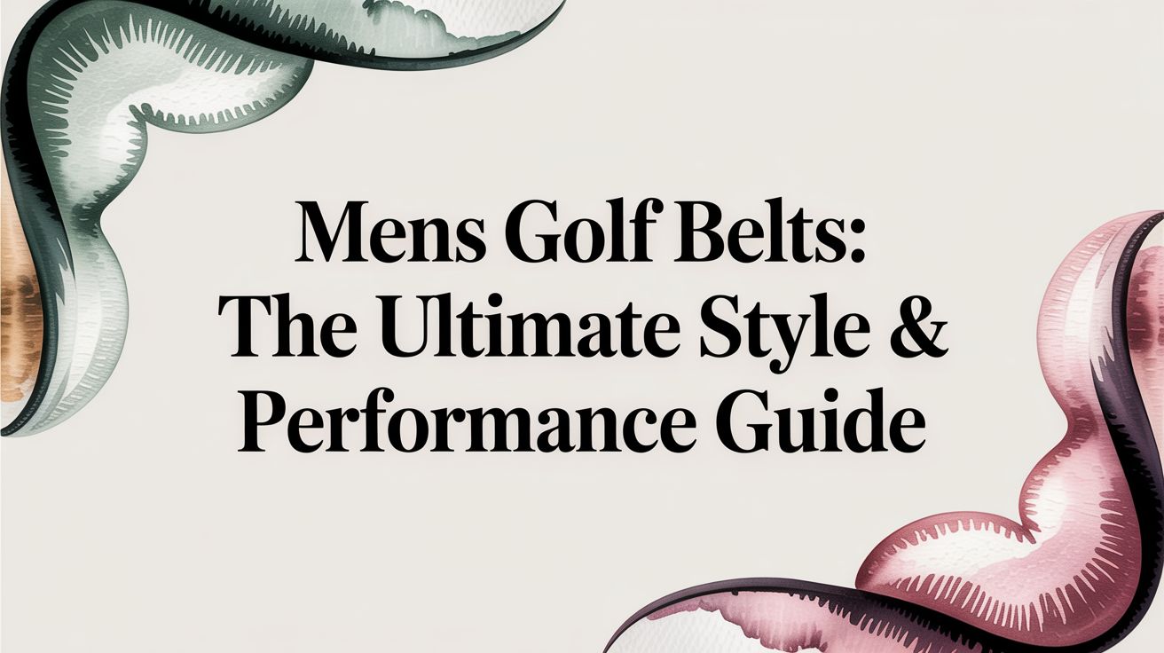 Mens Golf Belts: The Ultimate Style & Performance Guide