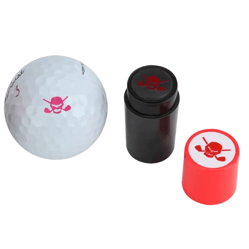 red golf ball stamper