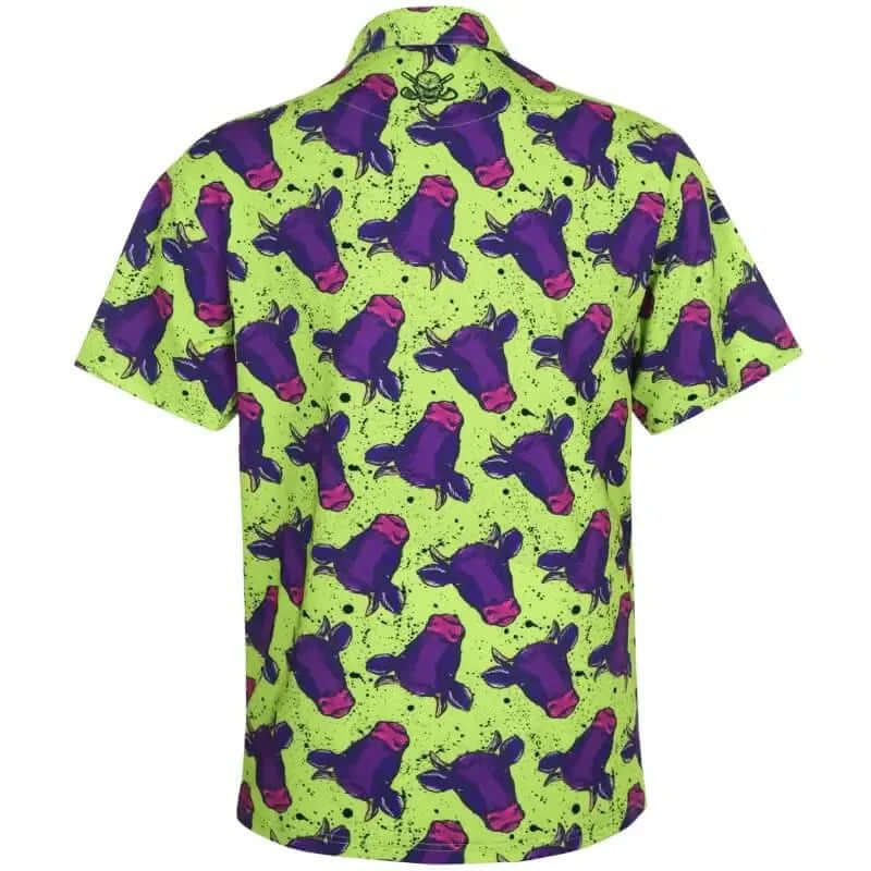 purple cow golf shirt