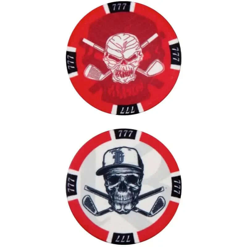 red poker chips