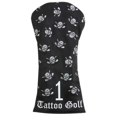 driver golf club cover in black