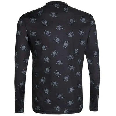 golf undershirt black skull 