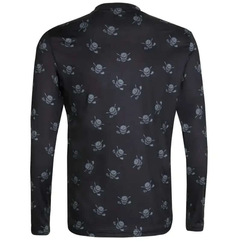 golf undershirt black skull 