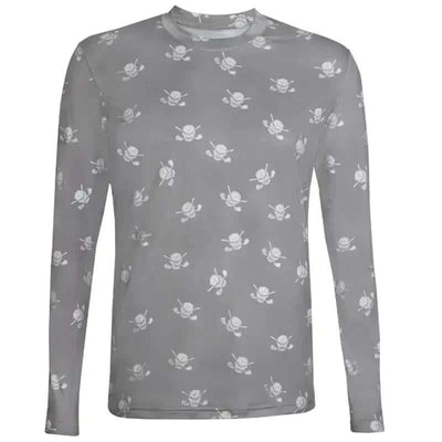 golf undershirt grey skulls