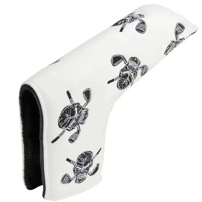 white skulls blade putter cover