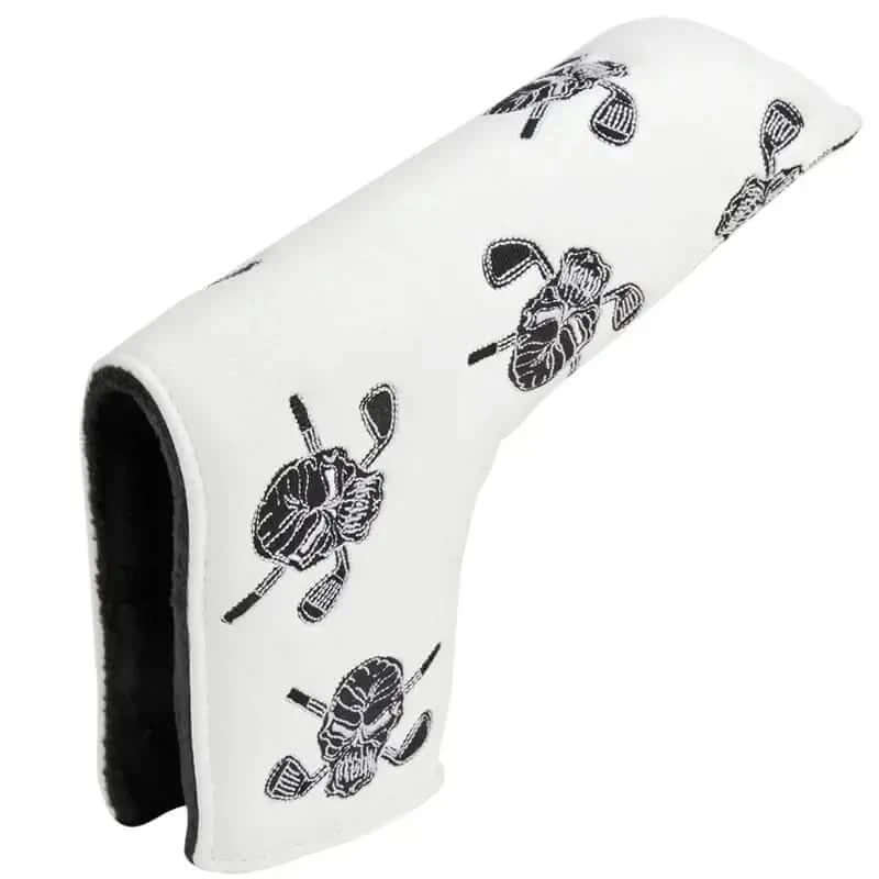 white skulls blade putter cover