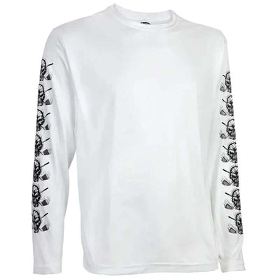 white golf shirt