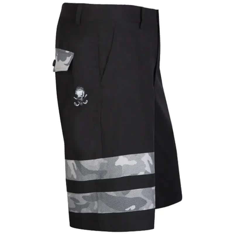 fun black golf shorts