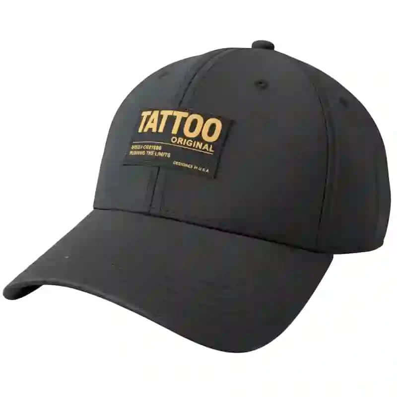 golf hat with yellow 'Tattoo Original' logo 