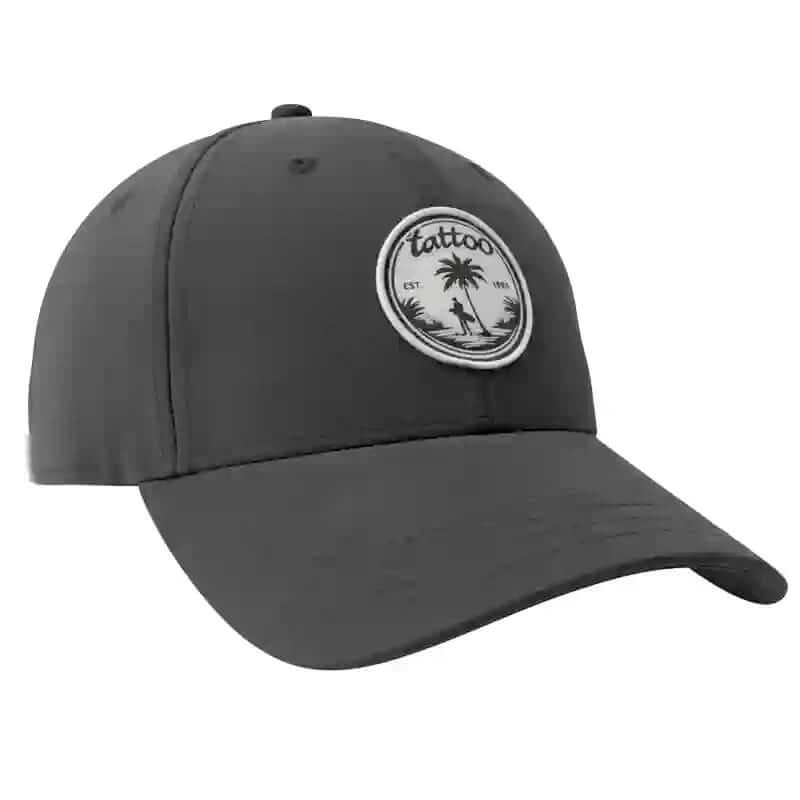 golf hat with a palm tree logo 