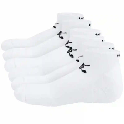 White Performance Low Cut Golf Socks - 3 Pack - White