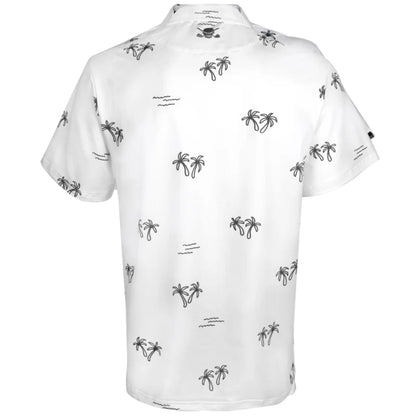 white golf shirt