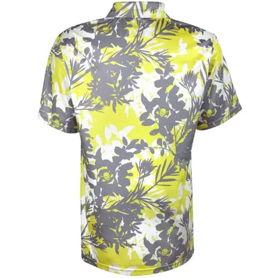 yellow hawaiian golf shirt