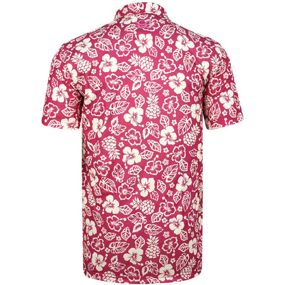 red golf shirt