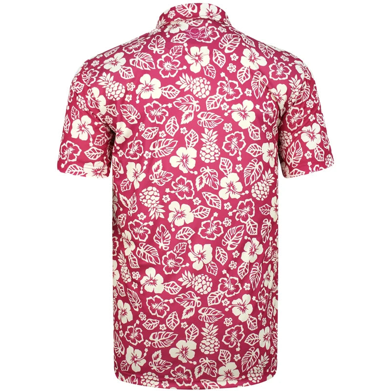red golf shirt