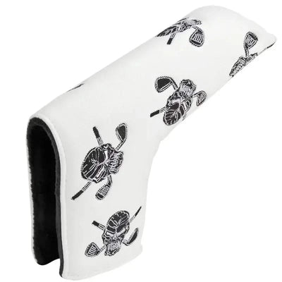 white skulls blade putter cover