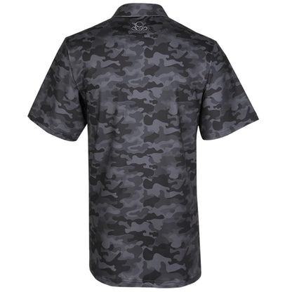 black camo golf shirt