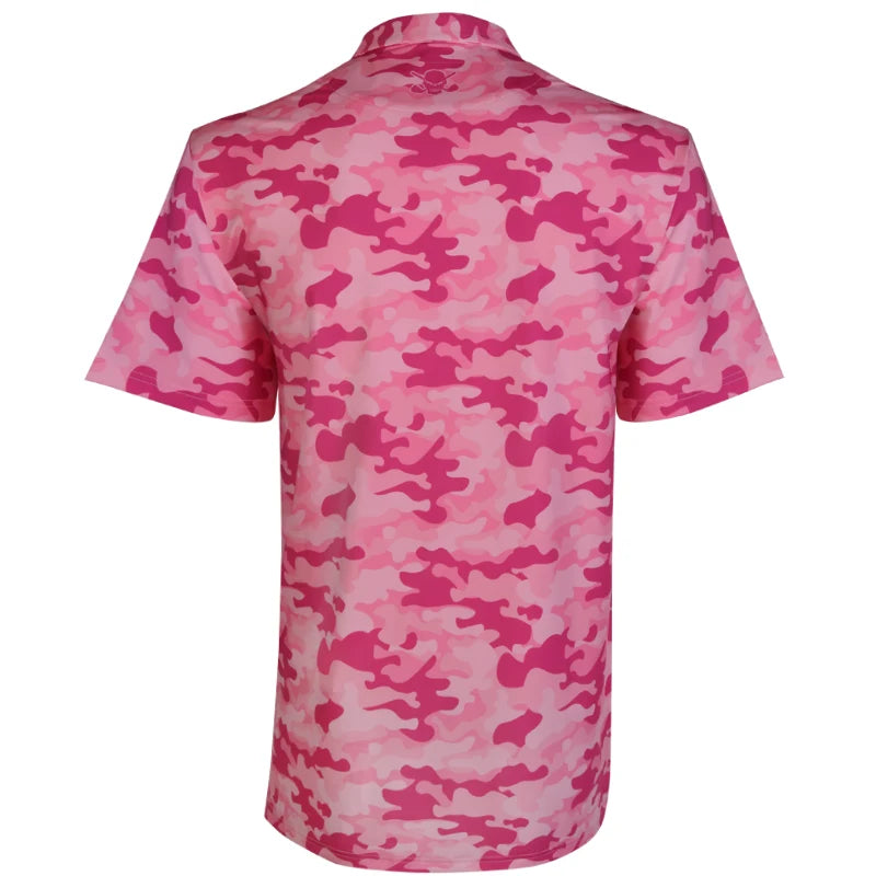 pink camo golf shirt