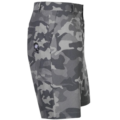 camo grey golf shorts