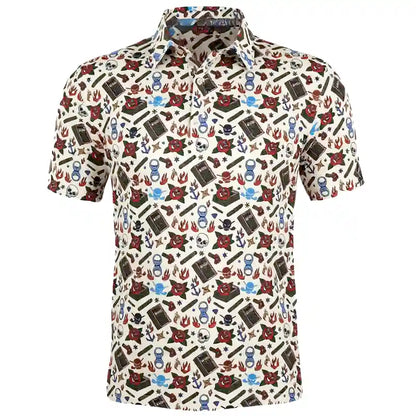 Cigar Flash Cool Stretch Men's Golf Shirt