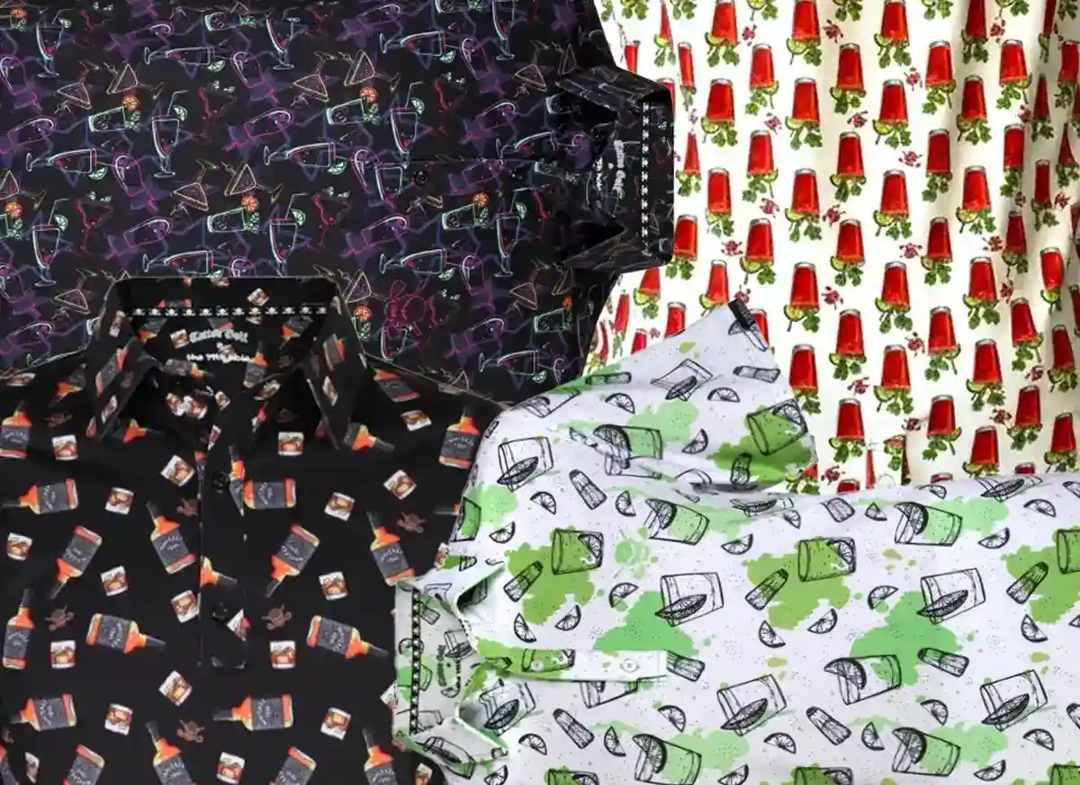 cocktail golf shirts for men