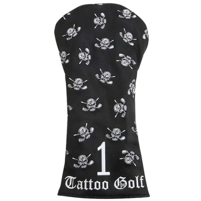 driver golf club cover in black