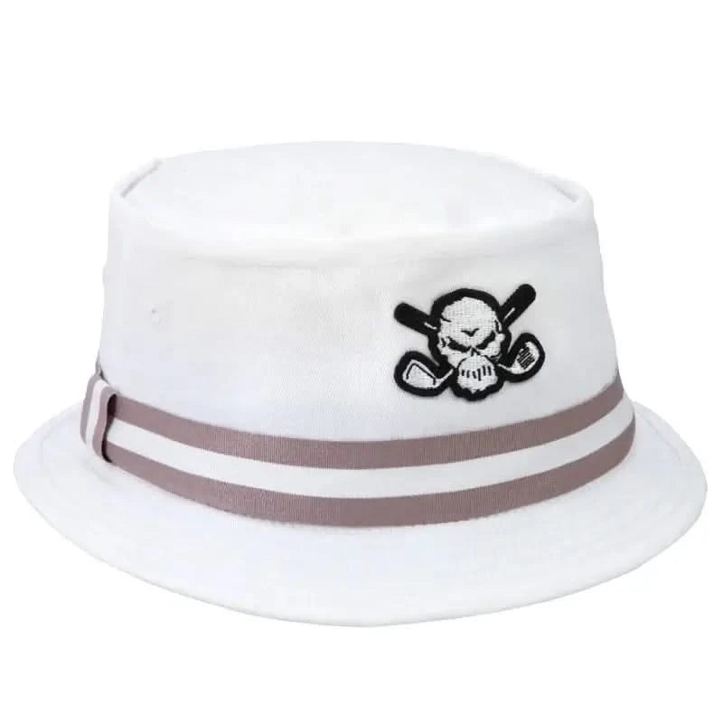 white bucket hat
