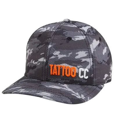 grey camo golf hat