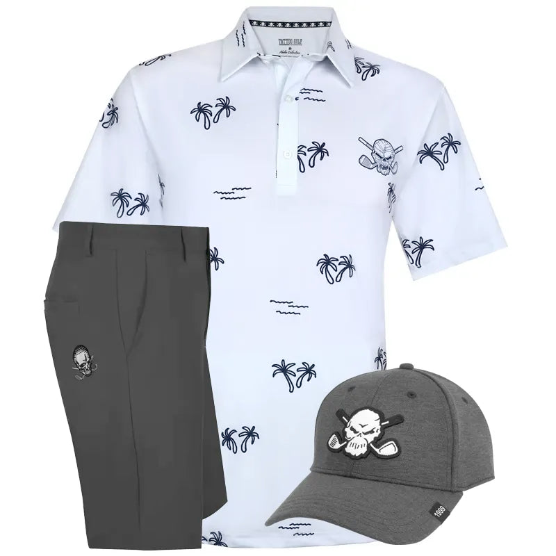Hawaiian golf outfit 