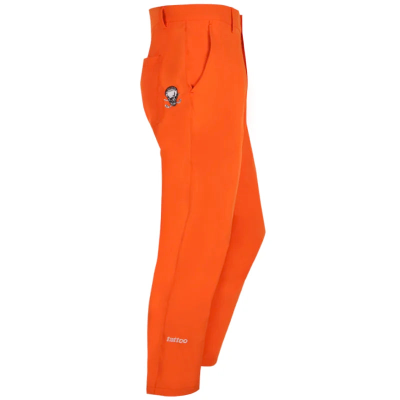 men's orange golf pants