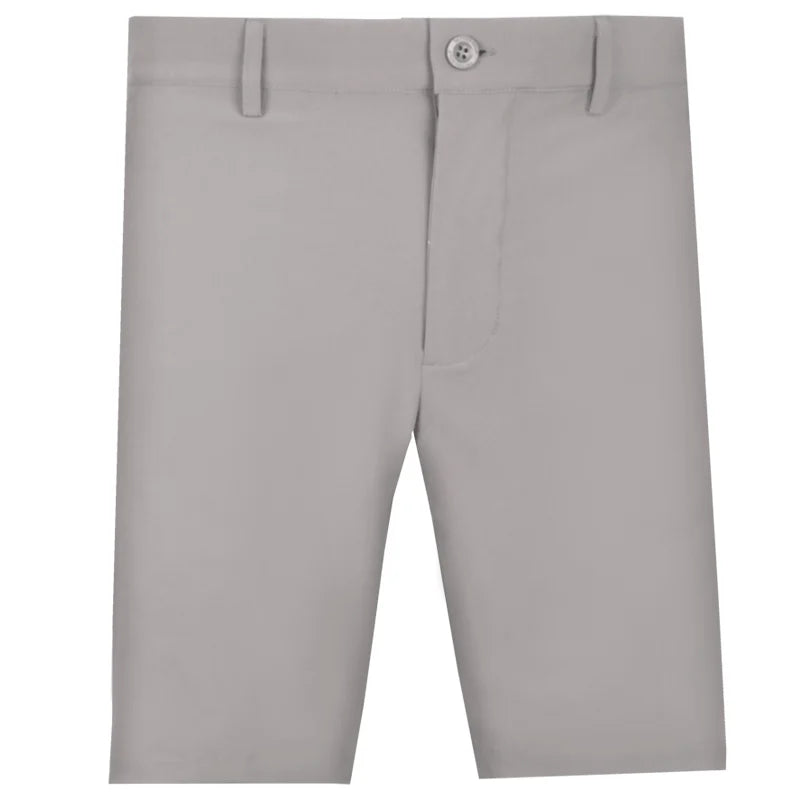grey golf shorts