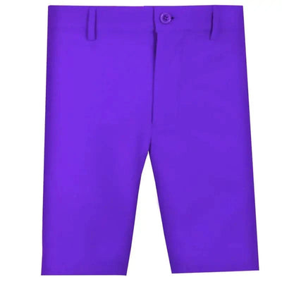 purple golf shorts