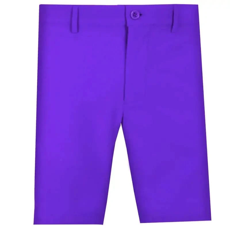 purple golf shorts