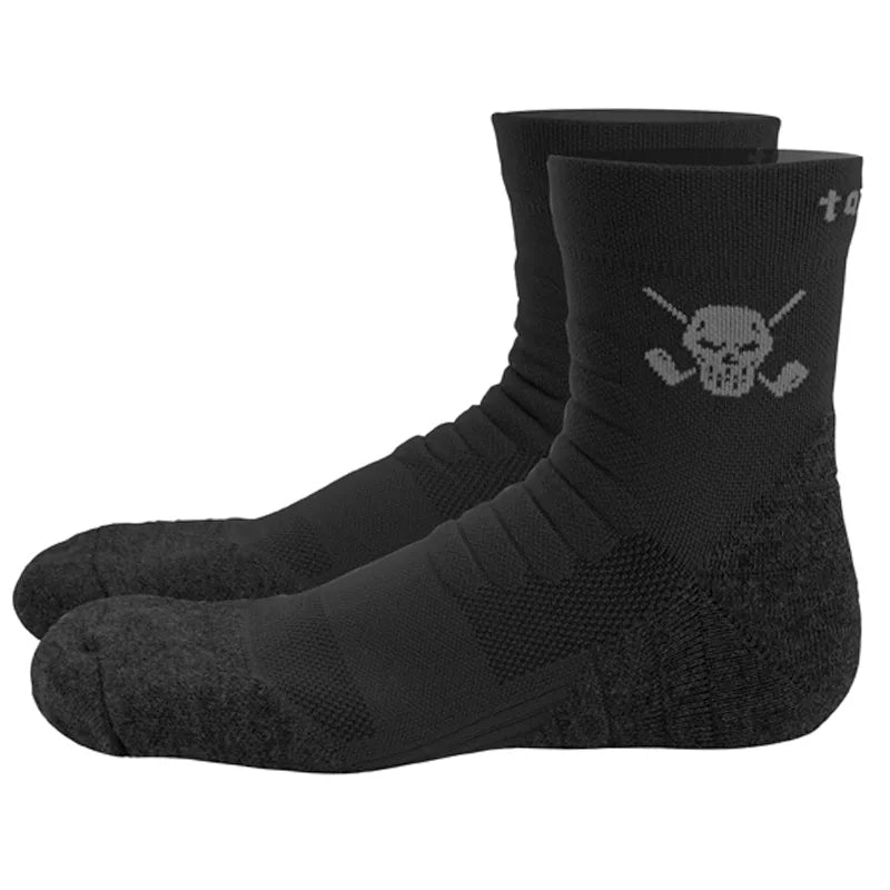 golf socks quarter black for men