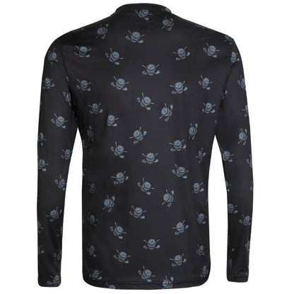 golf undershirt black skull 