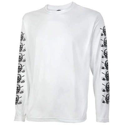 long sleeve golf undershirt in white