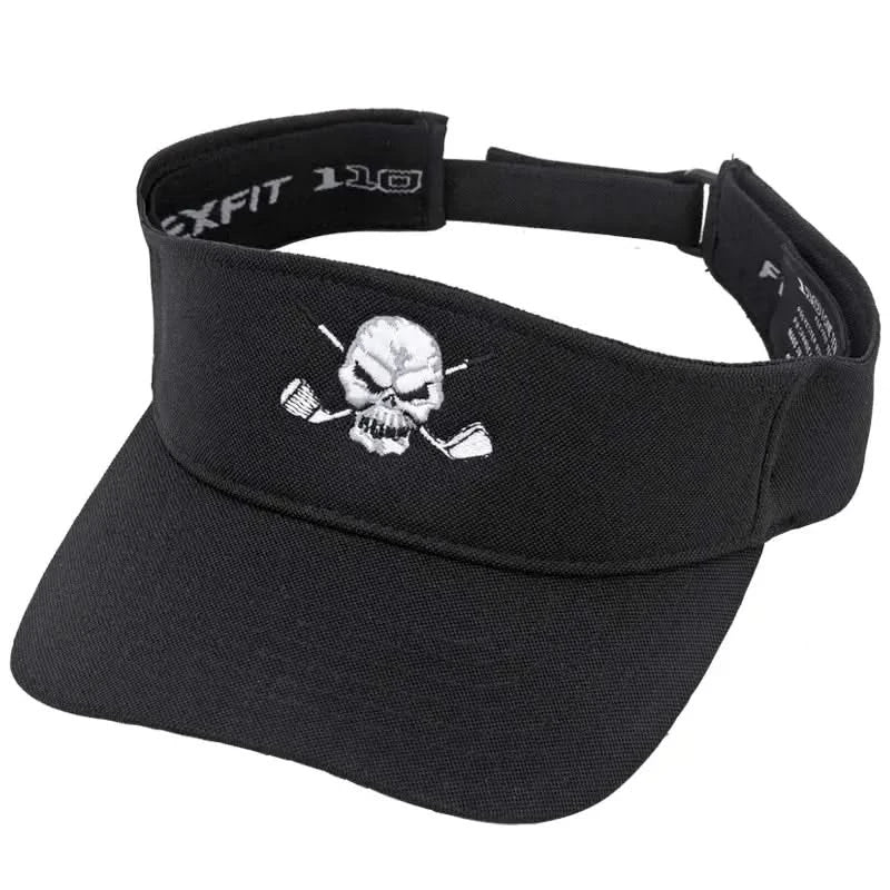 black golf visor