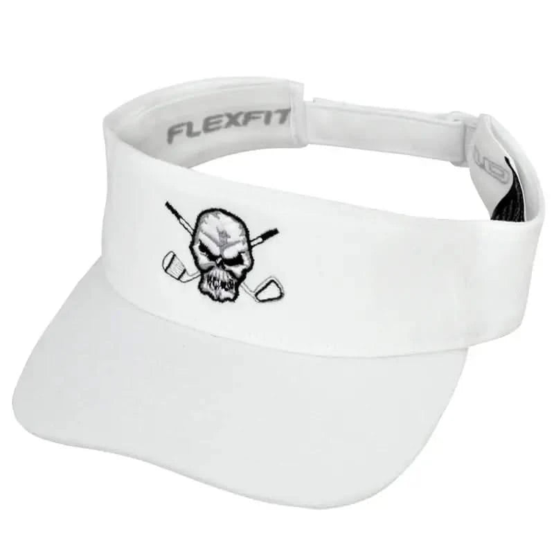 white golf visor