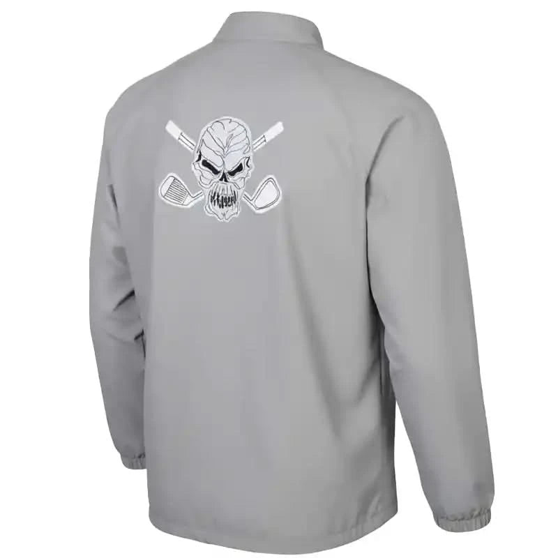 Men's Grey Performance Quarter-Zip Golf Windbreaker – Tattoo Golf