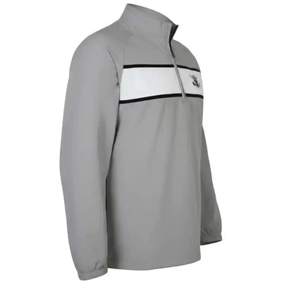 golf wind jacket grey side left view