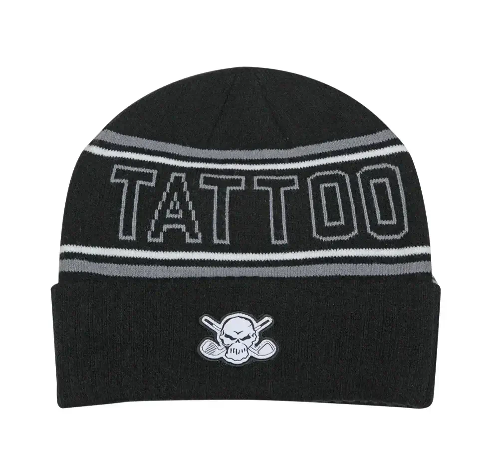 tattoo black golf beanie