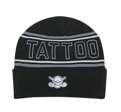 tattoo black golf beanie