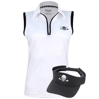 white ladies golf outfit