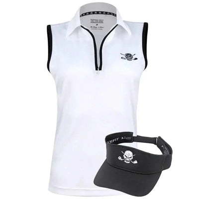 white ladies golf outfit