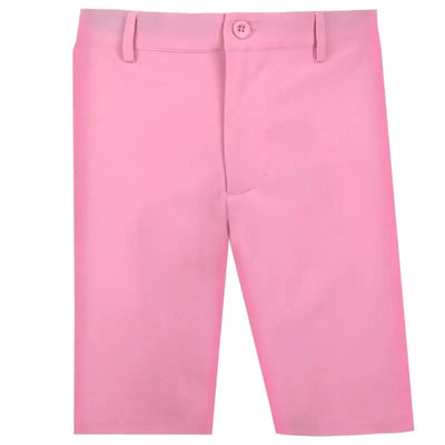 OB ProCool Golf Shorts in vibrant pink color, designed for comfort and performance on the golf course.