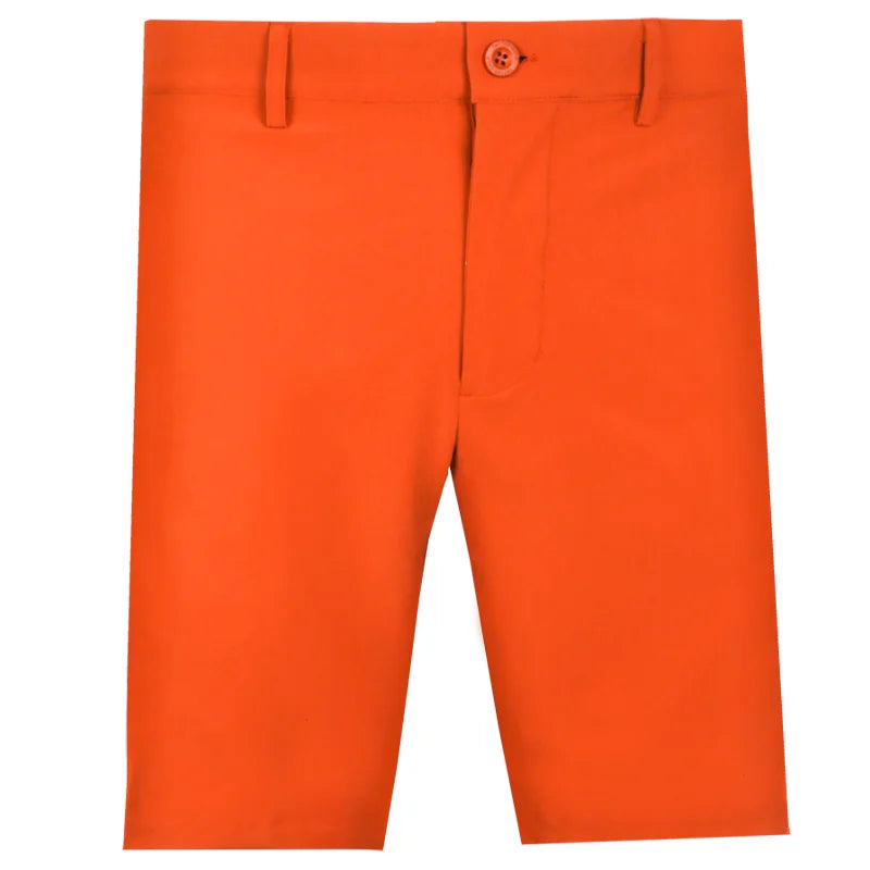 orange golf shorts