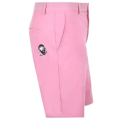 OB ProCool Golf Shorts in pink with Tattoo Golf logo, designed for comfort and performance on the golf course.