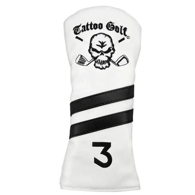 white 3 wood golf club cover
